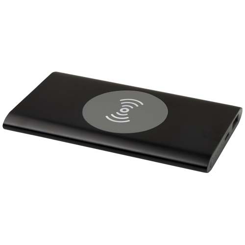 PF124384-4Juice 4000 mAh Typ-C kabellose Powerbank aus recyceltem Aluminium _ schwarz