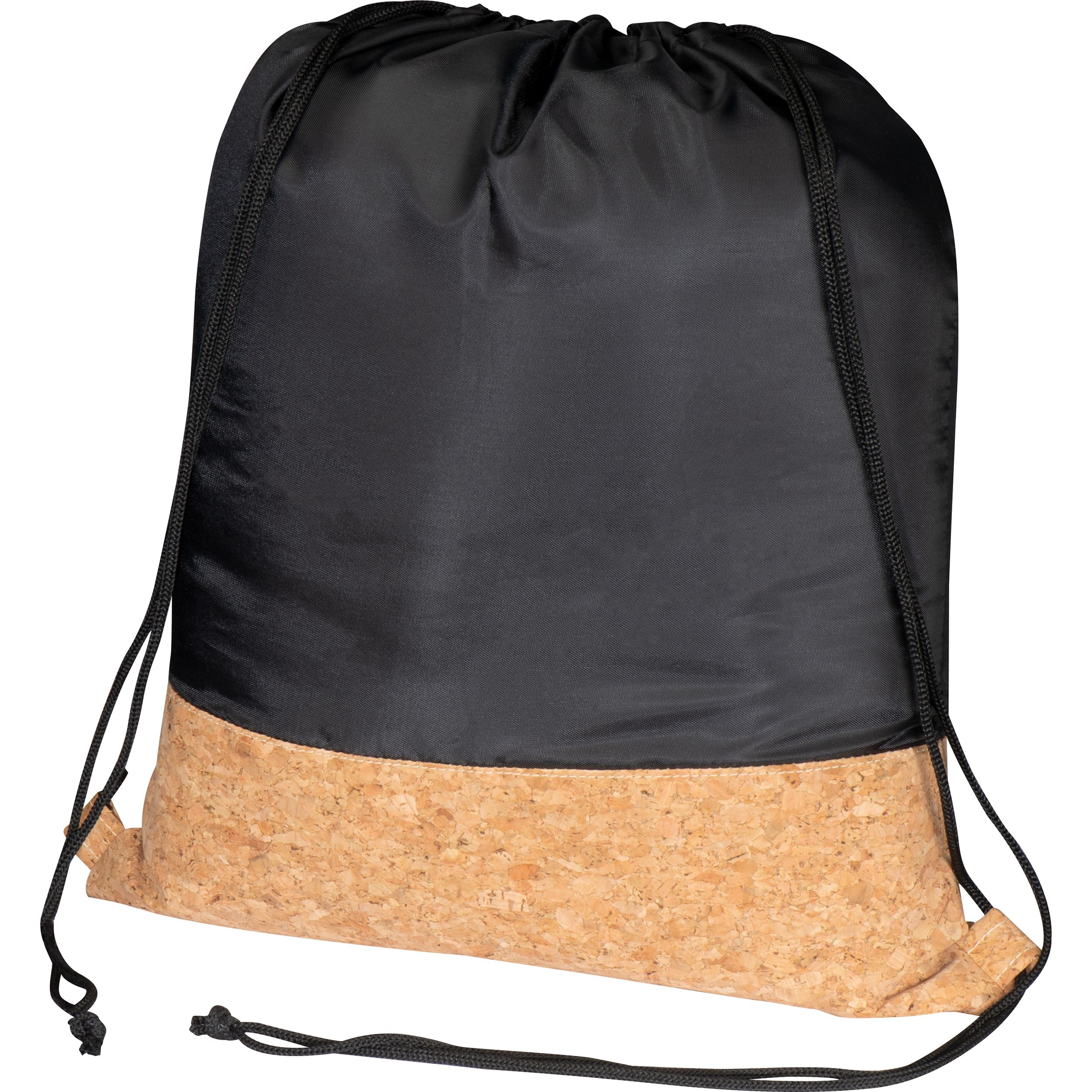 MA62159-03Gymbag aus Polyester mit Korkboden_ schwarz