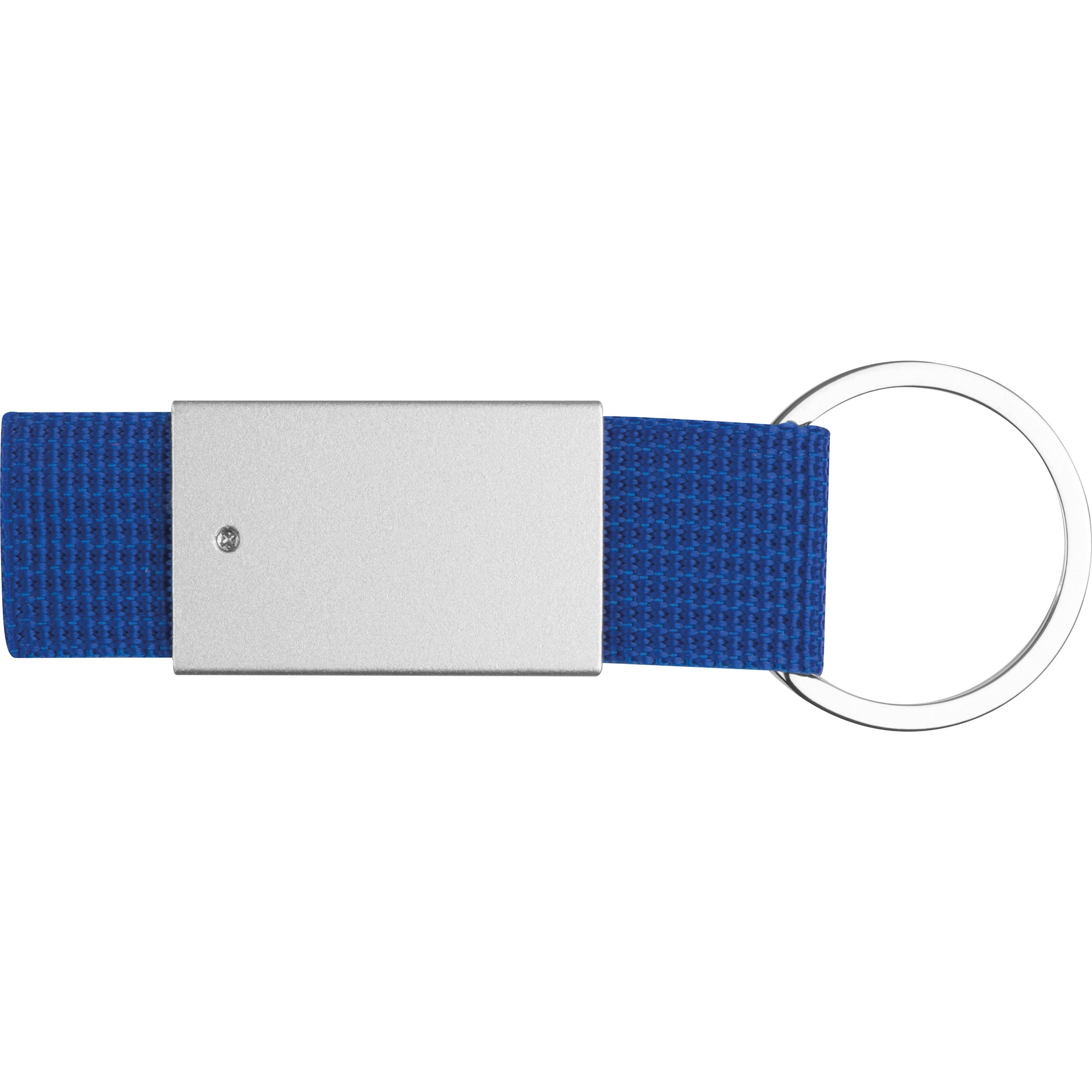MA90957-04Schluesselanhaenger mit farbigem Stoffbaendchen_ blau