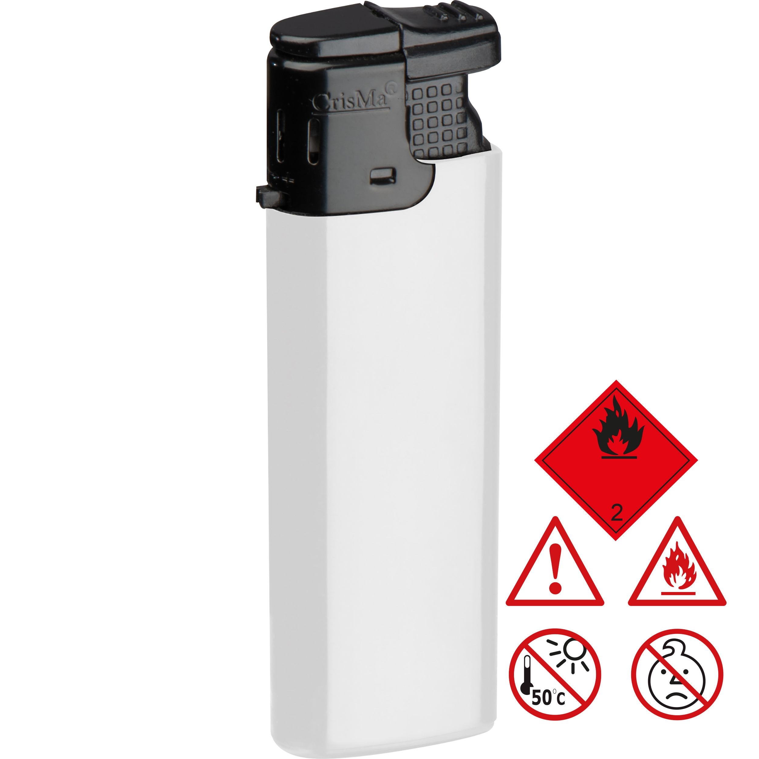 MA91392-06Feuerzeug schmal_ weiss MA91392-06Feuerzeug schmal_ weiss