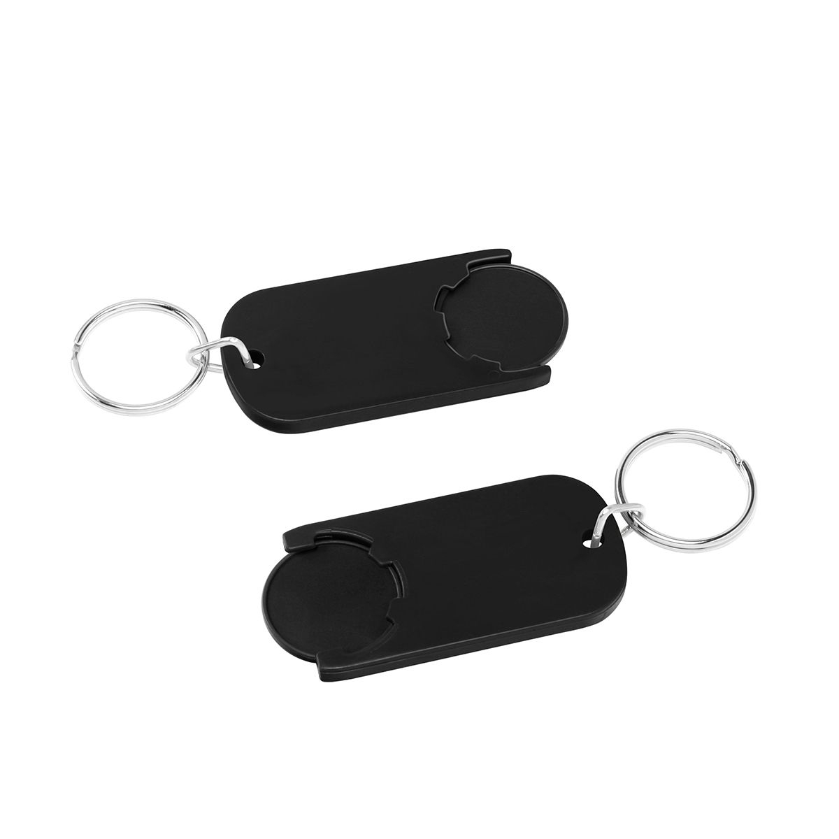 HE7439R-6-6Chiphalter mit 1€-Chip _Alpha_ schwarz_ schwarz HE7439R-6-6Chiphalter mit 1€-Chip _Alpha_ schwarz_ schwarz