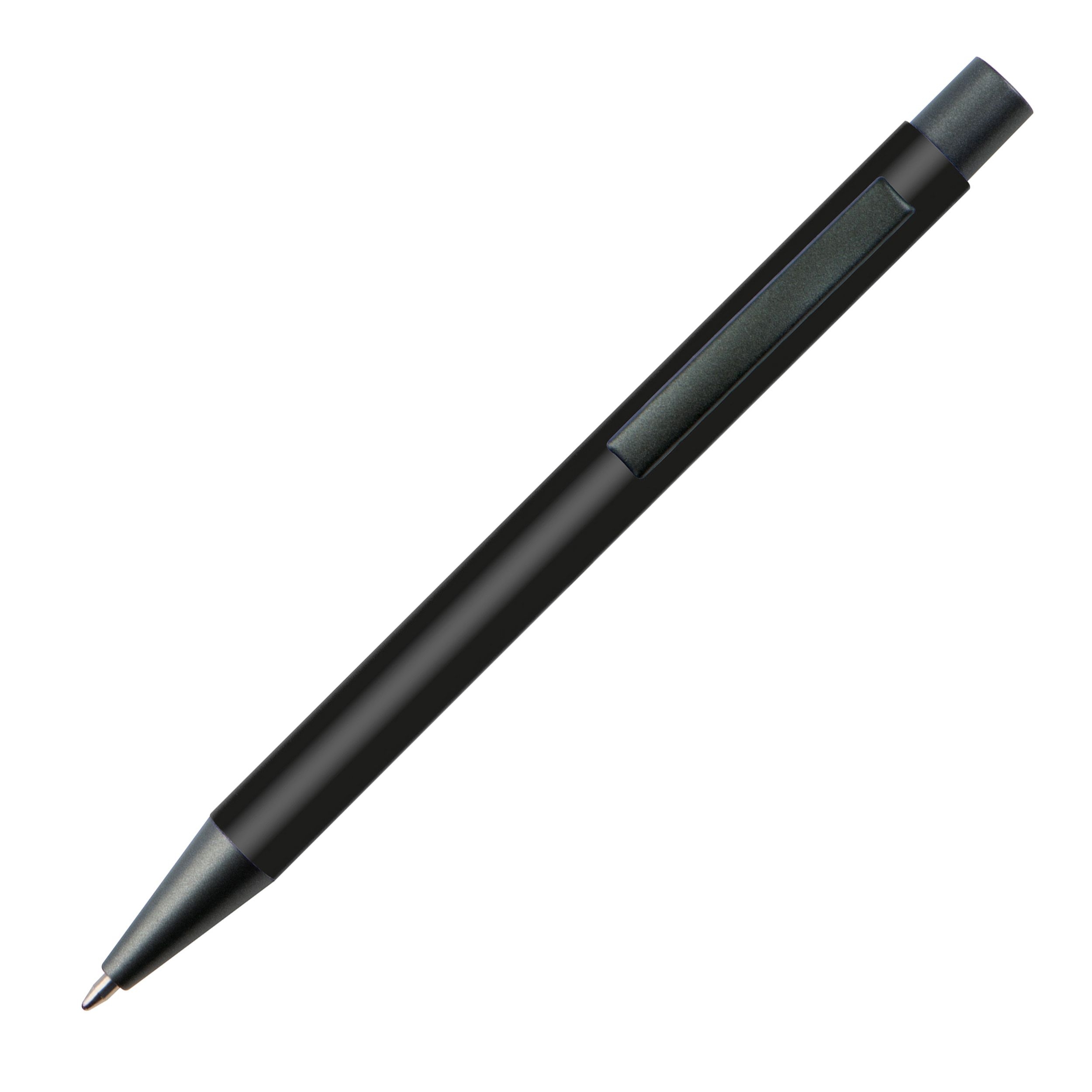 MA10945-03Matter Kugelschreiber mit Metallclip  _ schwarz
