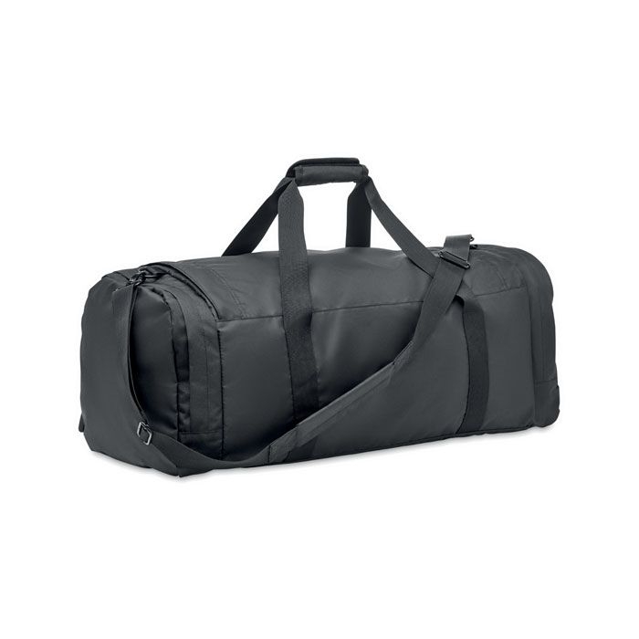 MO2053-03Valley Duffle Grosse Sporttasche 300D RPET_ schwarz