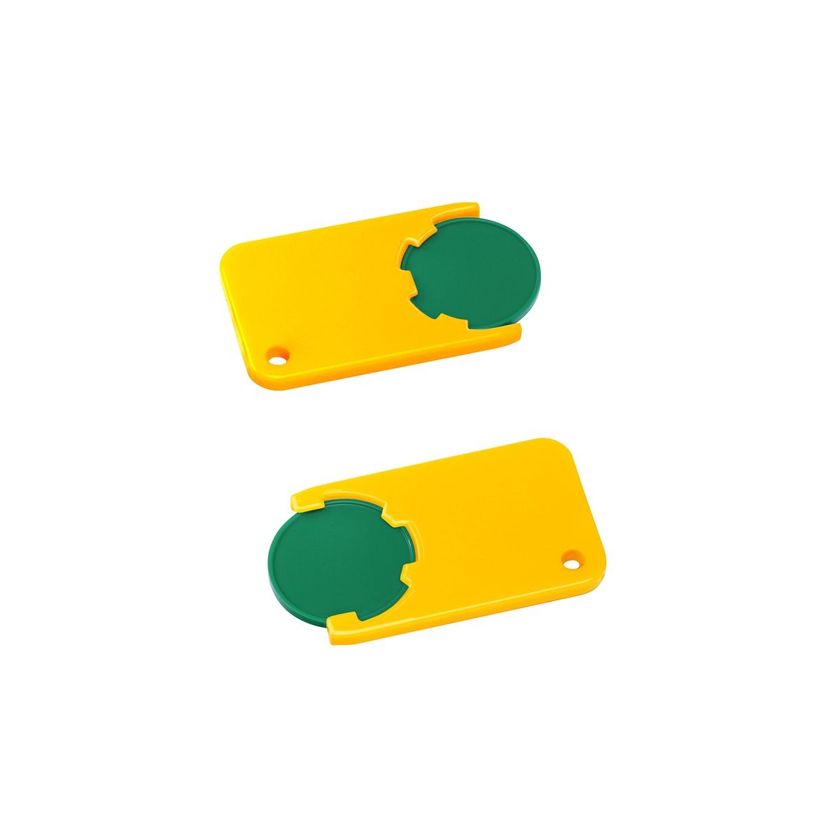 HE7454-2-4Chiphalter mit 1€-Chip _Beta_ gruen_ gelb