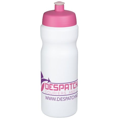 PF210684-9Baseline® Plus 650 ml Sportflasche_ weiss_rosa
