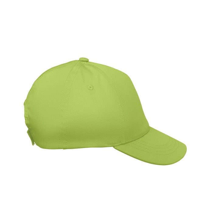 MO2346-48Buzz Kids 5-Panel-Baseball-Cap Kinder_ limette