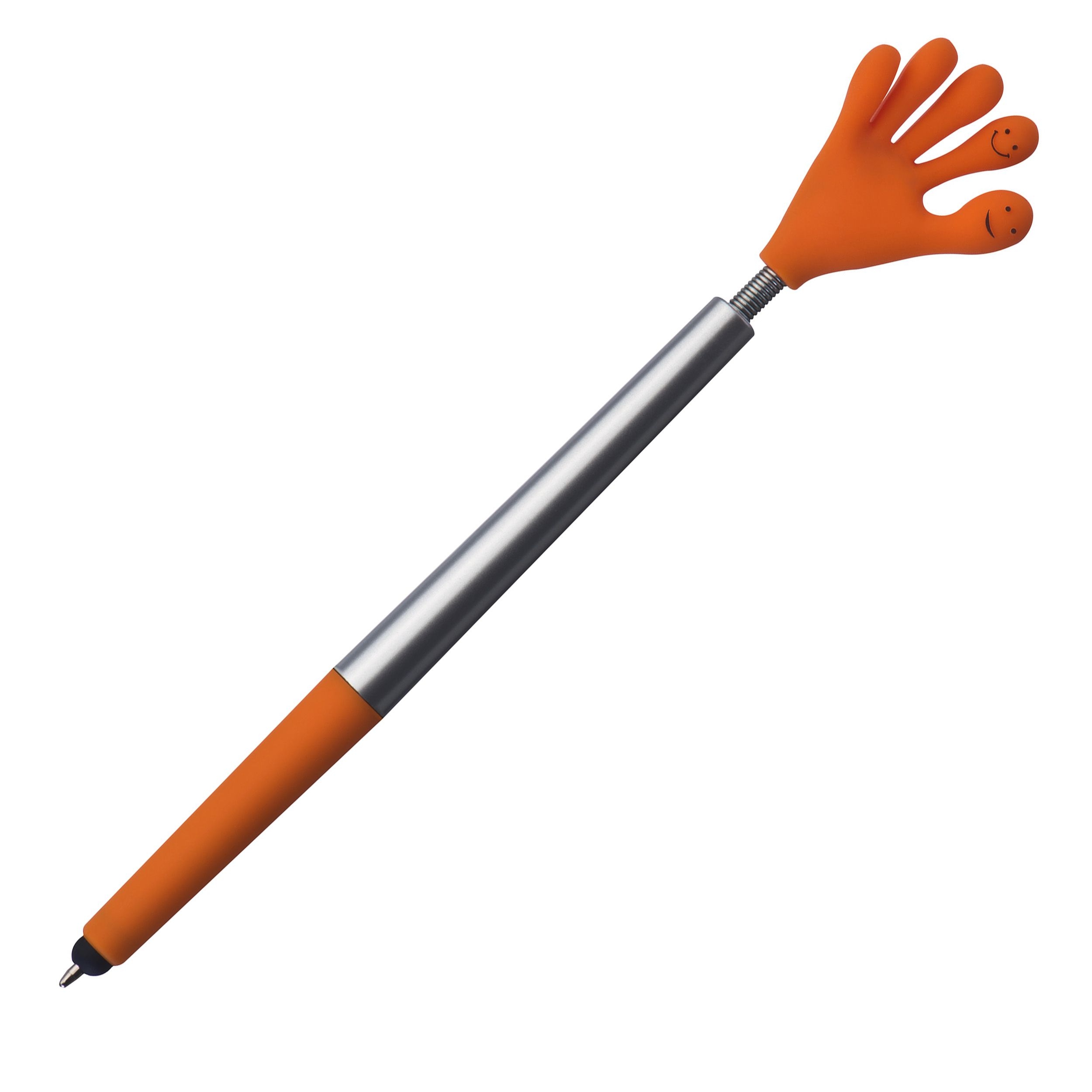 MA13415-10Smile Hand Kugelschreiber aus Kunststoff_ orange