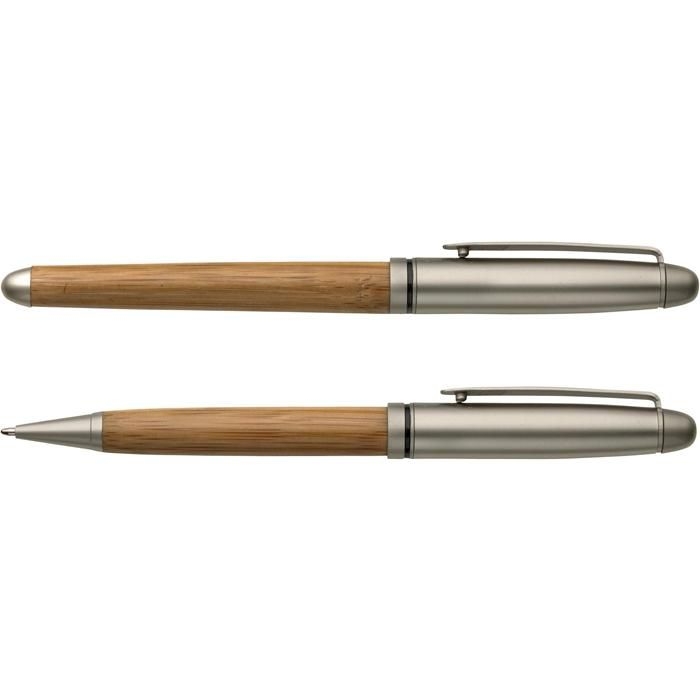 GI5784-11Schreibset aus Bambus Addie_ brown
