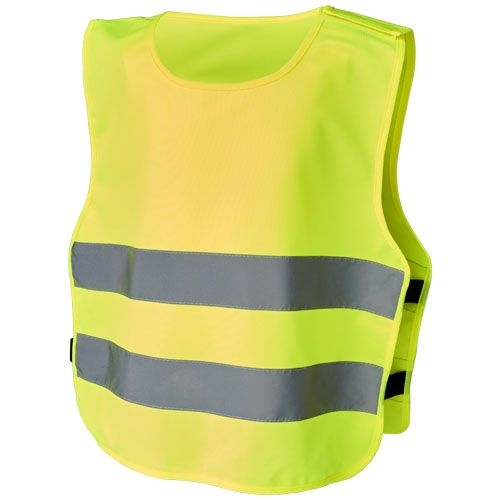 PF122023-1RFX™ Marie XS Sicherheitsweste mit Klettverschluss fuer Kinder von 7-12 Jahren_ neongelb