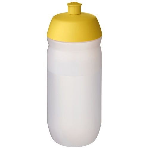 PF210440-2HydroFlex™ Clear 500 ml Squeezy Sportflasche_ gelb_klar mattiert