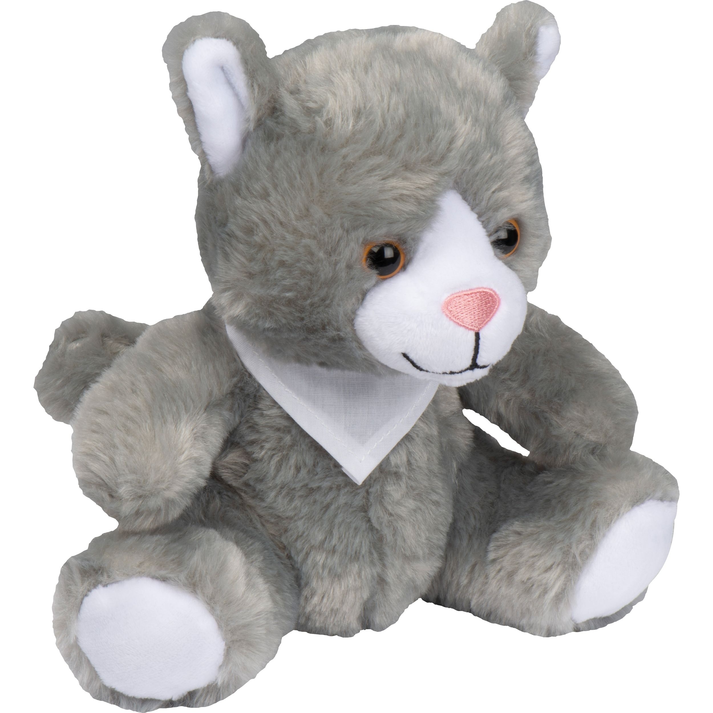 MA52627-07Plueschtier Katze_ silbergrau