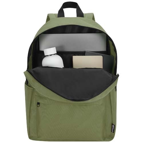 PF130096-7Byron 14_ GRS-recycelter City Laptop Rucksack 14 L_ olive
