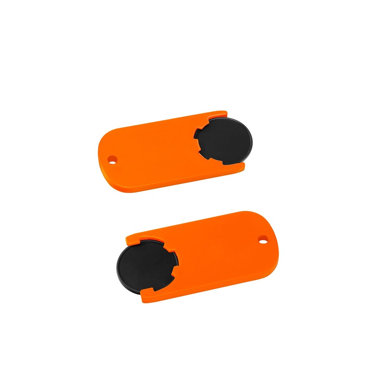 HE7439-6-5Chiphalter mit 1€-Chip _Alpha_ schwarz_ orange HE7439-6-5Chiphalter mit 1€-Chip _Alpha_ schwarz_ orange