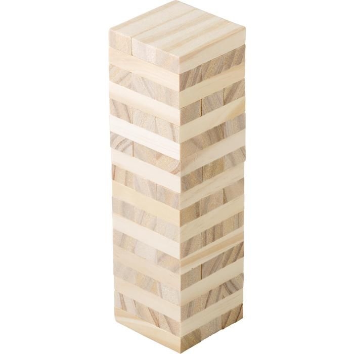 GI736672-11Geschicklichkeitsspiel aus Kiefernholz Gisa_ brown