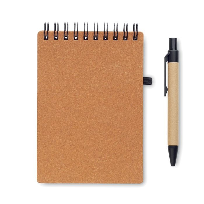 MO2481-01Notie Recyceltes Notizbuch-Set_ braun
