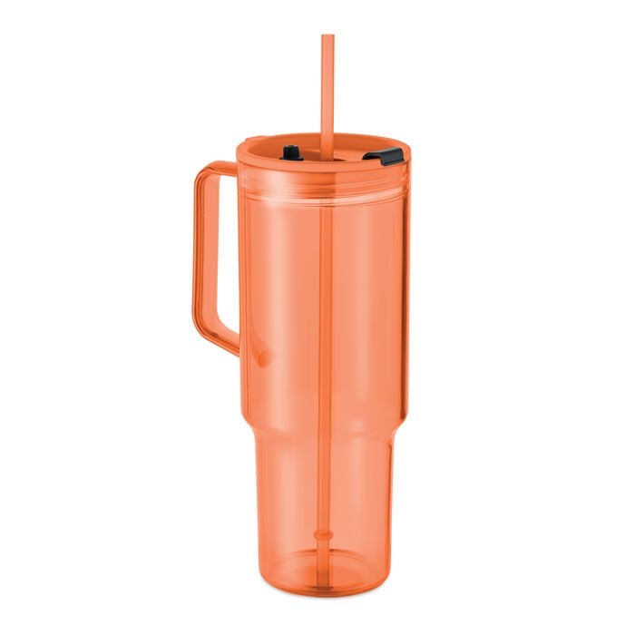MO2964-29Mugora Trinkbecher RPET 1200ml_ transparent orange