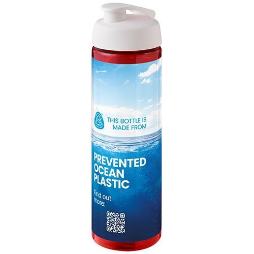 PF210483-10H2O Active® Eco Vibe 850 ml Sportflasche mit Klappdeckel_ rot_weiss