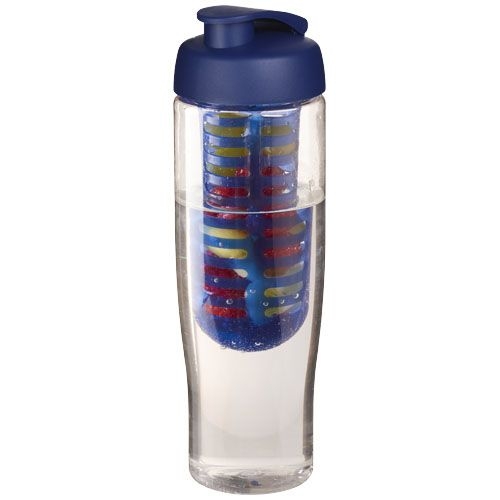 PF210041-2H2O Active® Tempo 700 ml Sportflasche mit Klappdeckel und Infusor_ transparent_blau PF210041-2H2O Active® Tempo 700 ml Sportflasche mit Klappdeckel und Infusor_ transparent_blau
