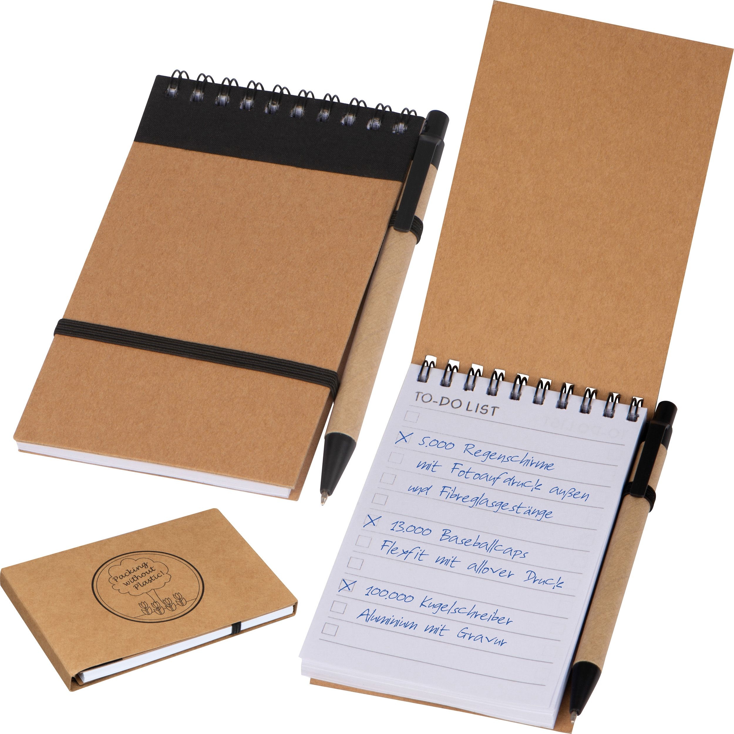 MA20497-03Ringbuch mit Kugelschreiber und _To do Liste_ schwarz