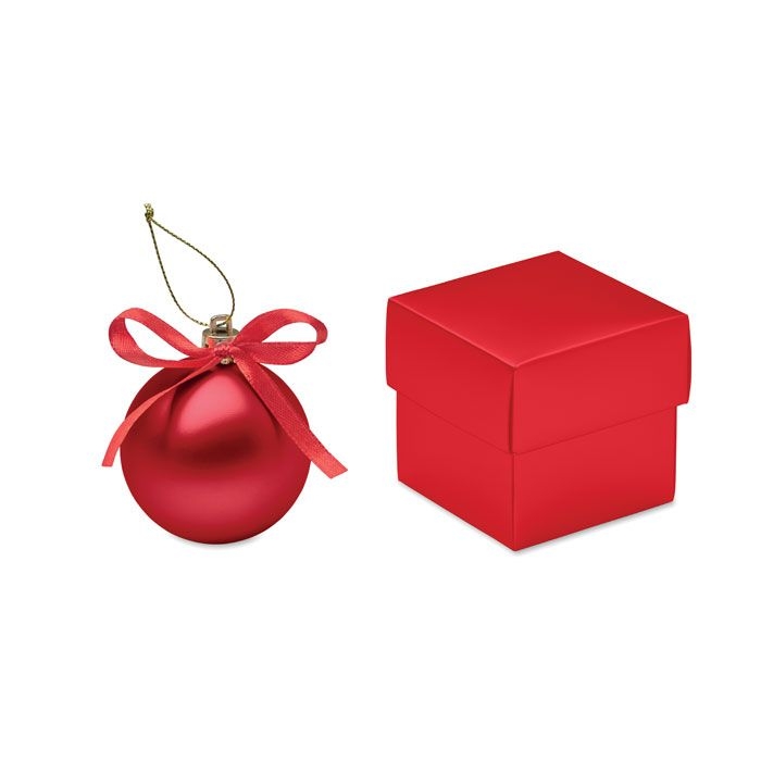 CX1603-05Belles Weihnachtsbaumkugel_ rot