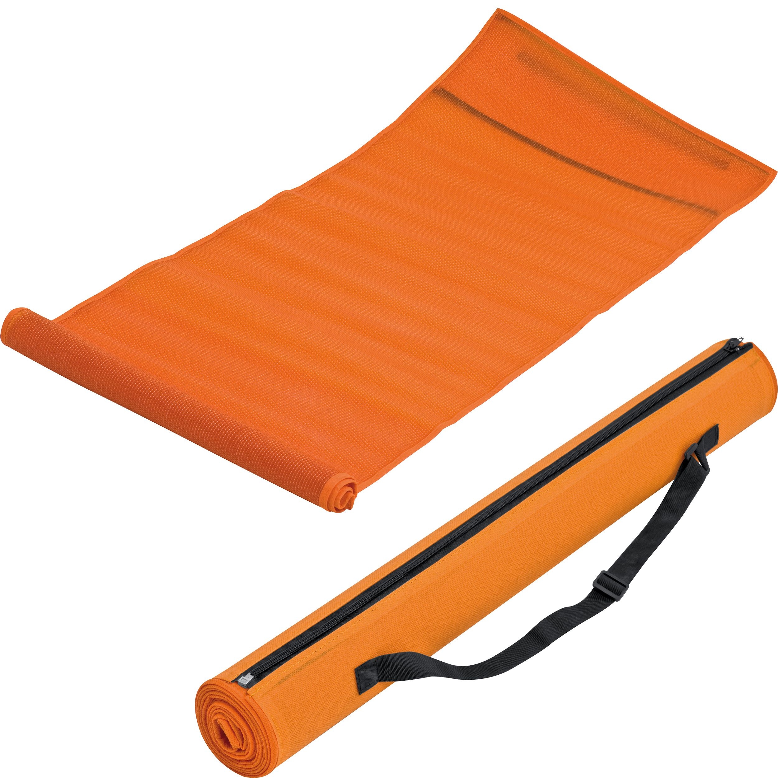 MA58613-10Strandmatte aus wasserabweisendem Kunststoff KAROLINA_ orange