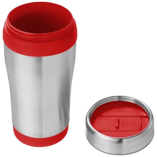 PF100310-3Elwood 410 ml Isolierbecher_ silber_rot