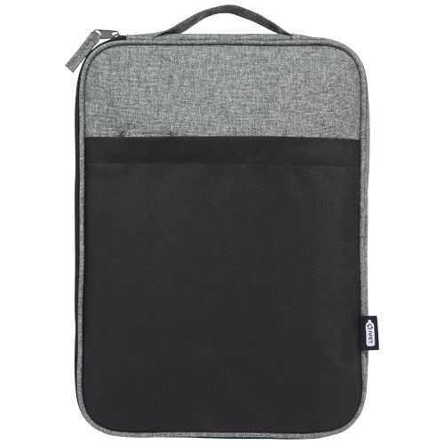 PF120654-1Reclaim 14_ GRS recycelte Laptophuelle 2_5 L_ schwarz_heather grau