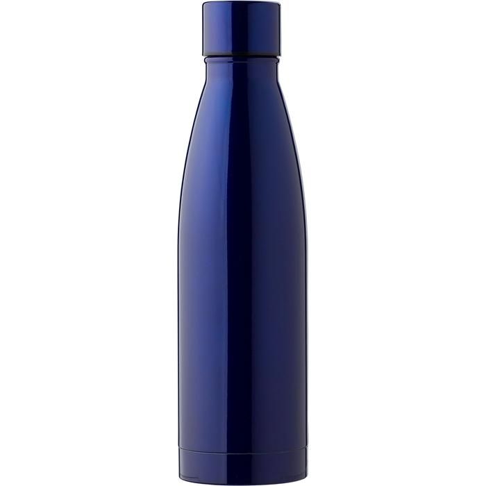 GI835488-05Doppelwandige Trinkflasche aus Edelstahl Marcelino_ blau