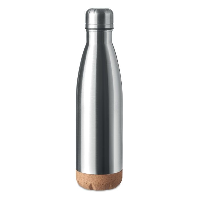 MO6313-16Aspen Cork Doppelwandige Isolierflasche_ Mattsilber