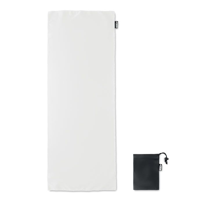 MO9918-06Tuko Rpet RPET Sporthandtuch mit Beutel_ Weiss