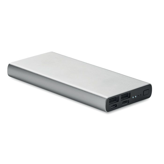 MO6770-16Powerflat 8 C Powerbank 10000 mAh_ Mattsilber MO6770-16Powerflat 8 C Powerbank 10000 mAh_ Mattsilber