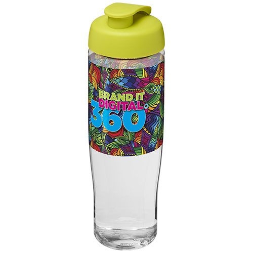 PF210040-5H2O Active® Tempo 700 ml Sportflasche mit Klappdeckel_ transparent_limone