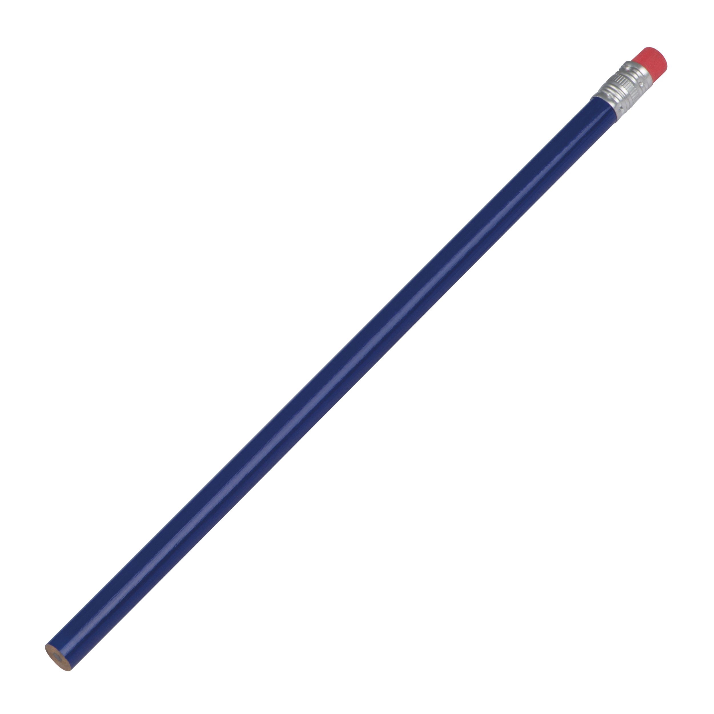 Bleistift mit Radiergummi, blau