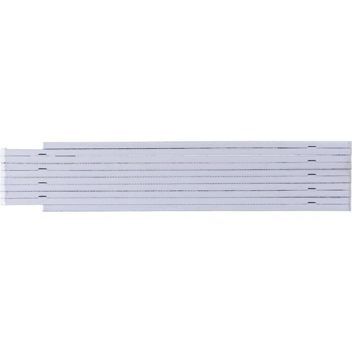 GI710433-02Zollstock aus Kunststoff 1m Leon_ weiss