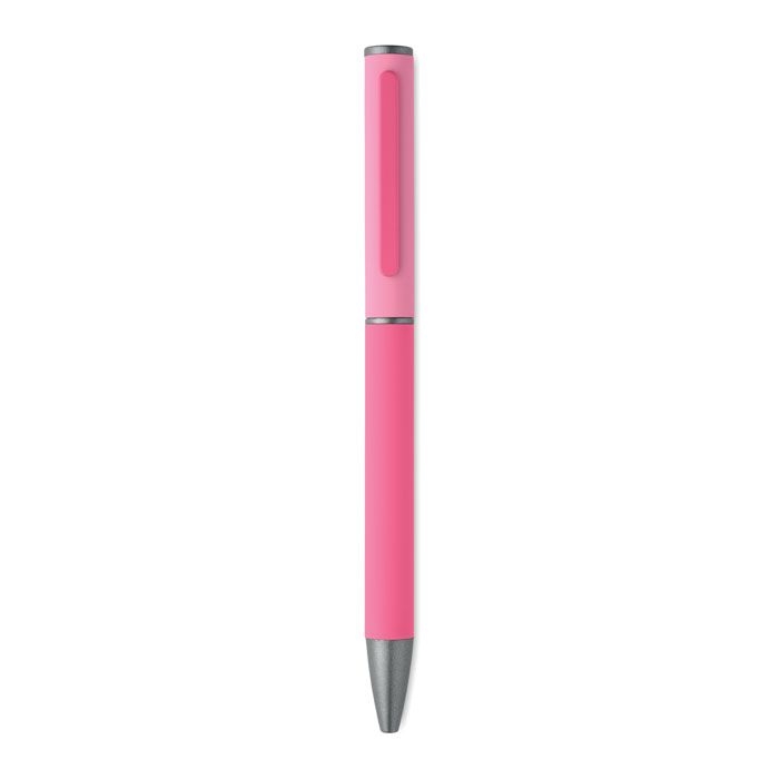 MO3174-38Fillan Drehkugelschreiber recy. Alu_ fuchsia