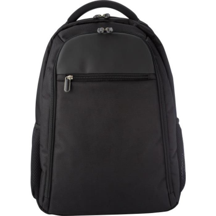 Laptop Rucksack aus Polyester Ivan, Schwarz