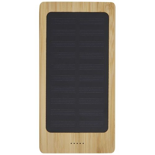 Alata 8000 mAh Bambus Solar-Powerbank, beige