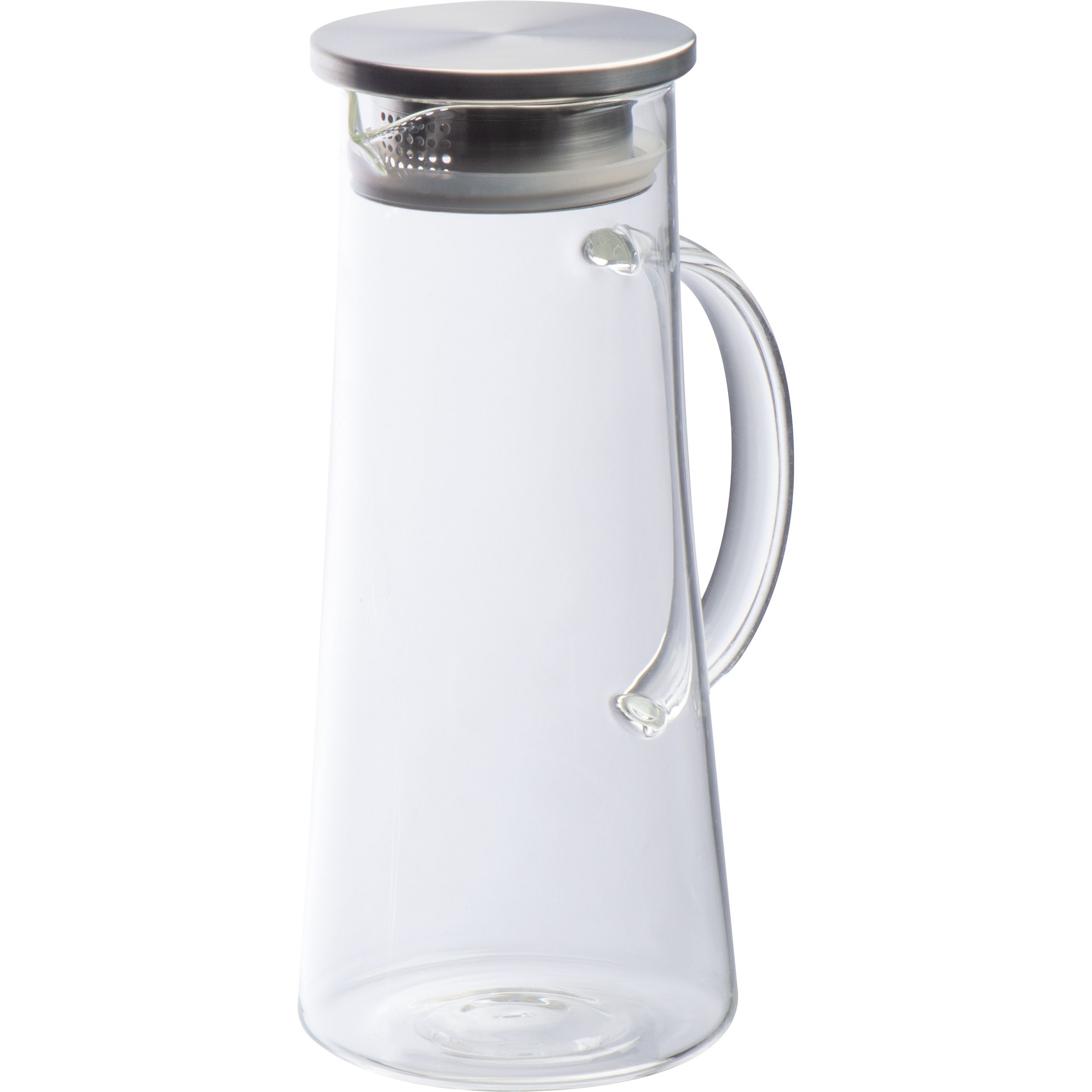 MA80798-66Glaskaraffe mit Edelstahldeckel_ 1.350ml_ transparent