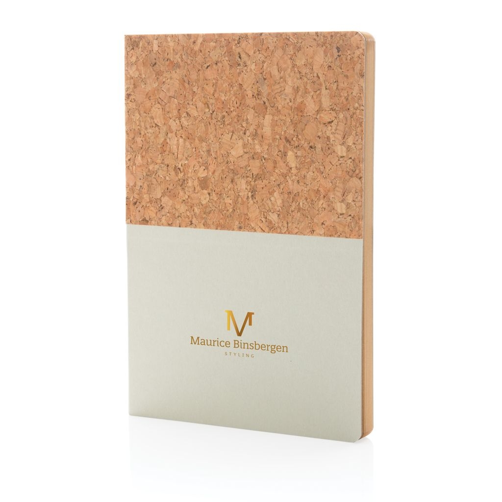 XDP774.33-3A5 Kork _ Kraft Notizbuch_ off white