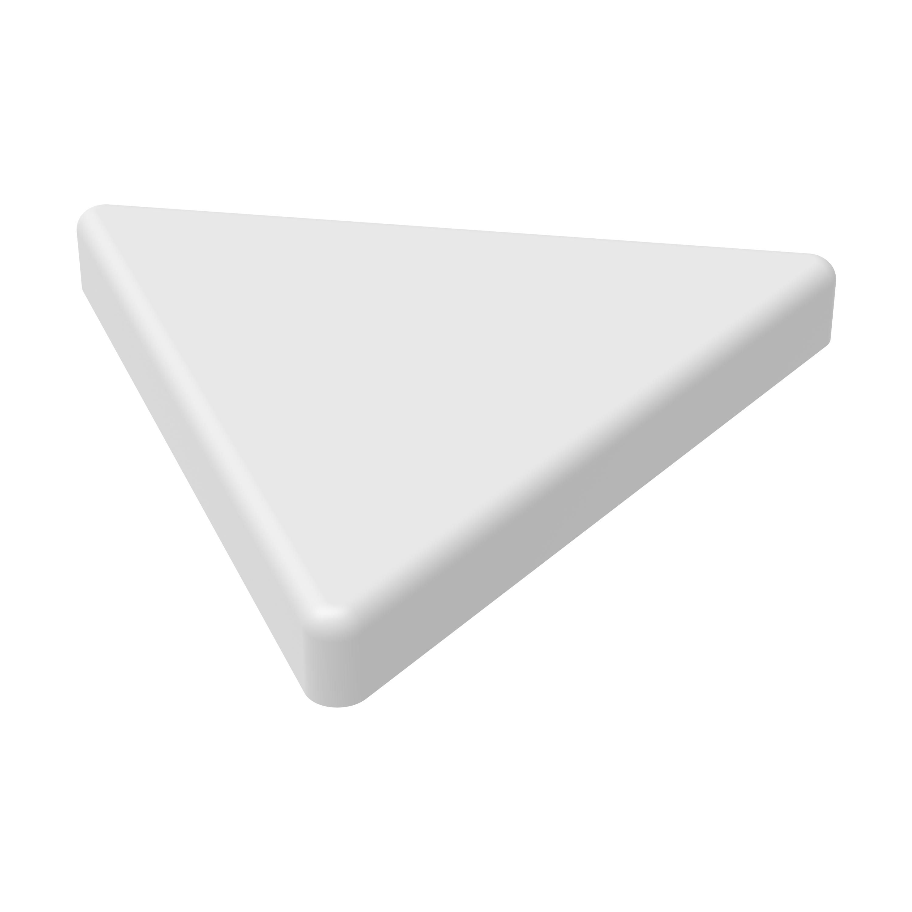 Magnet "Dreieck", weiß