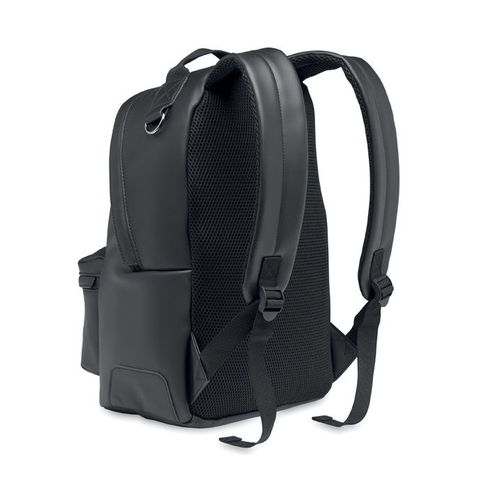 MO2231-03Bai Backpack 15_ Rucksack PU_ Schwarz