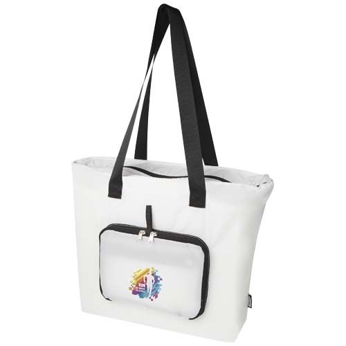 PF130091-1EcoFold faltbare RPET Tragetasche 16 L_ weiss