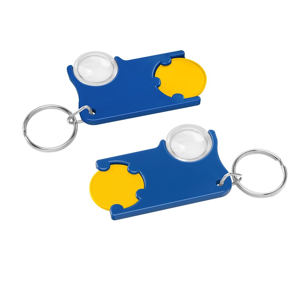 HE8286R-4-3Chiphalter mit 1€-Chip und Lupe_ gelb_ blau HE8286R-4-3Chiphalter mit 1€-Chip und Lupe_ gelb_ blau