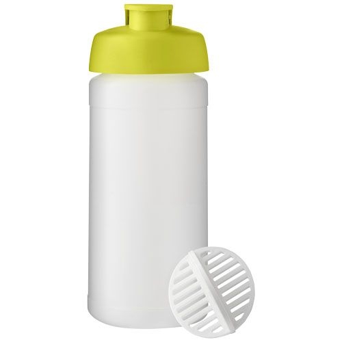 PF210702-7Baseline Plus 500 ml Shakerflasche_ limone_klar mattiert