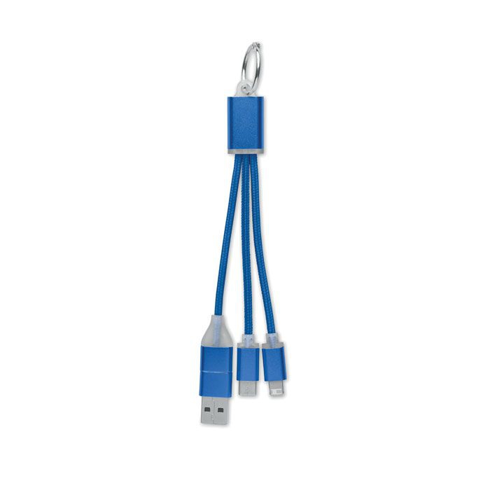 Blue 4in1 Ladekabel Typ-C, königsblau