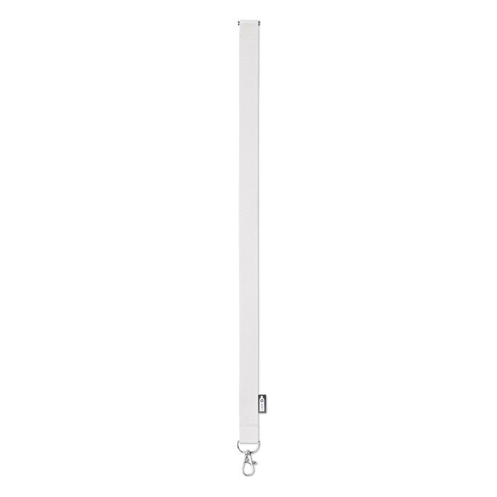 MO6100-06Lany Rpet Lanyard RPET 20mm_ weiss