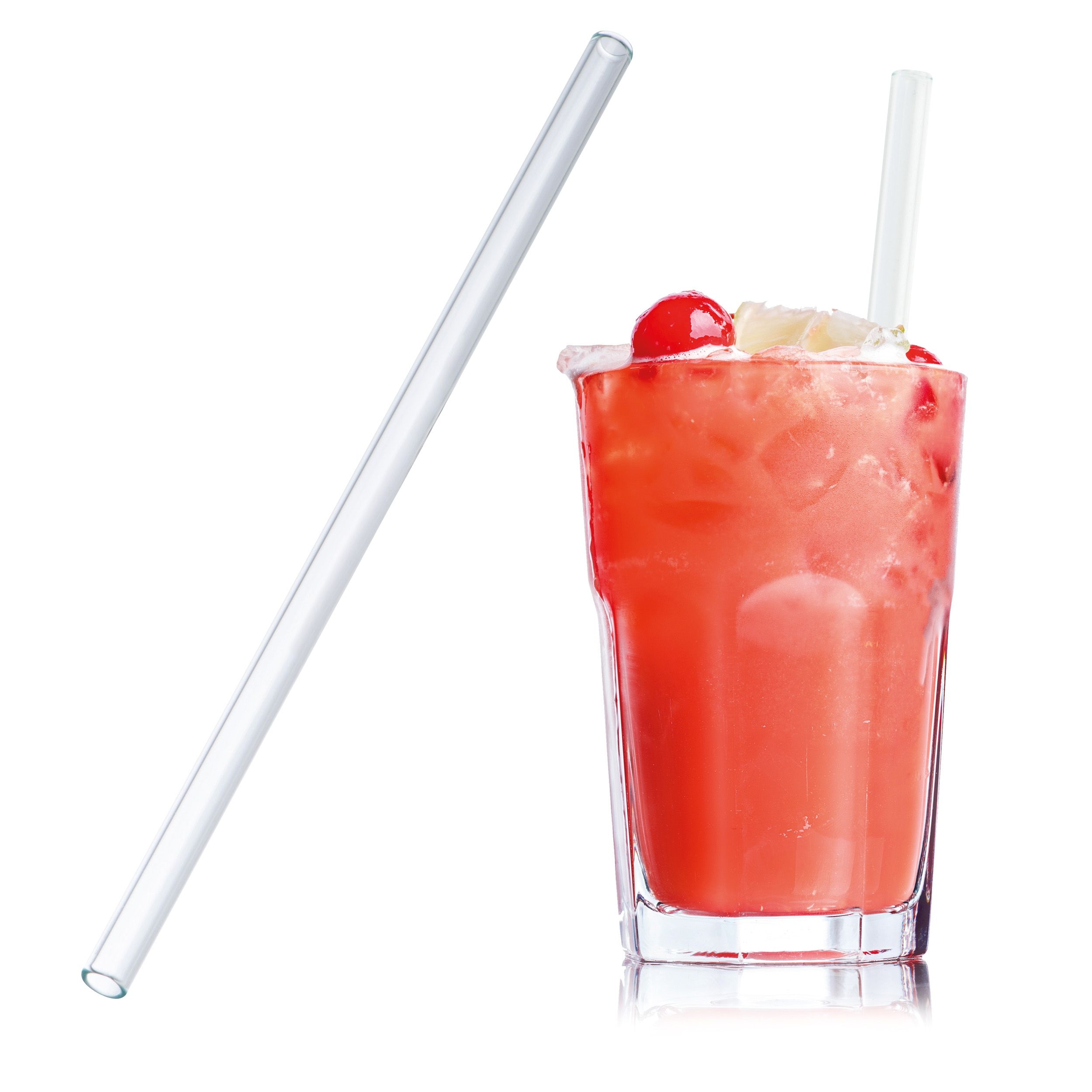 MA81599Trinkhalm aus Glas 20 cm