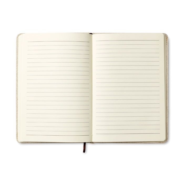 MO6930-13DIN A6 Notizbuch mit Canvas_ Beige