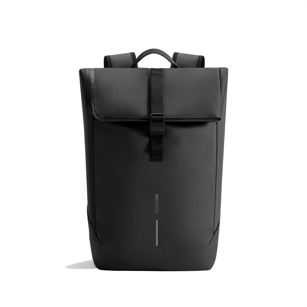 XDP706.26-01Urban wasserabweisender Flap-Top Rucksack_ schwarz