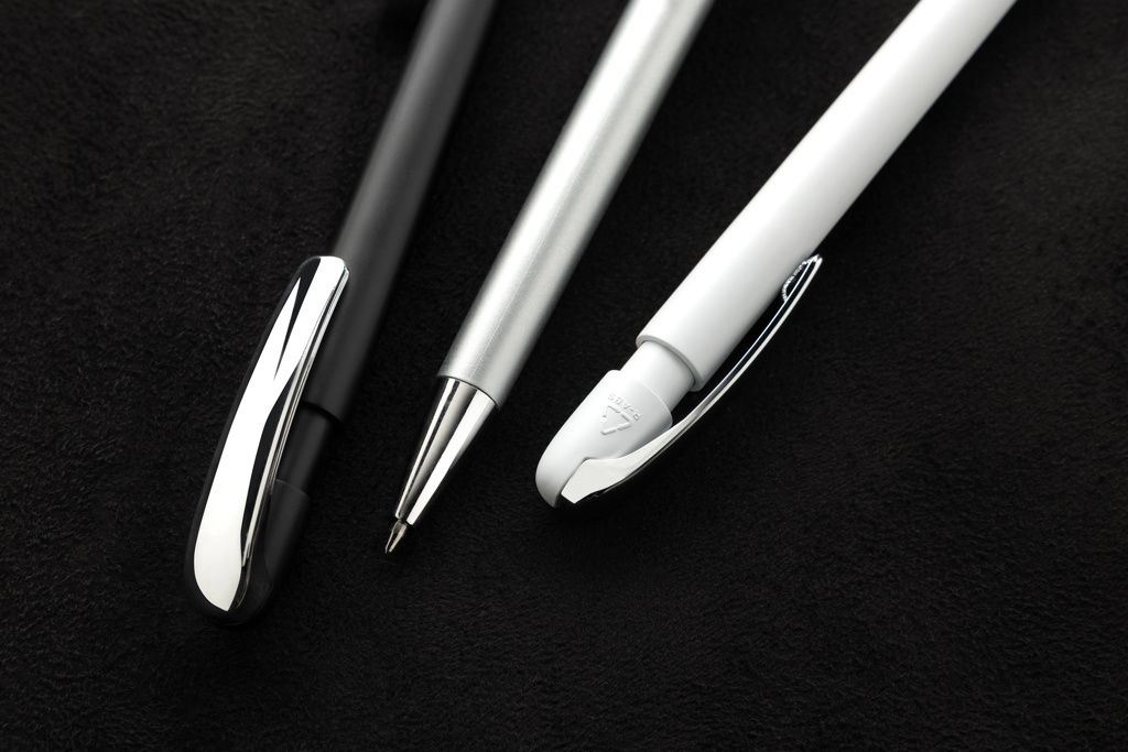 XDP611.39-03Glide GRS-zertifizierter rABS Stift mit Metallclip_ weiss
